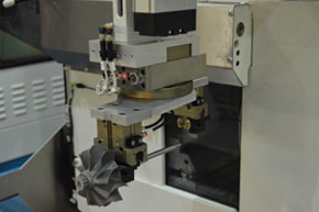 impeller-grinding-6 Impeller grinding machine at work
